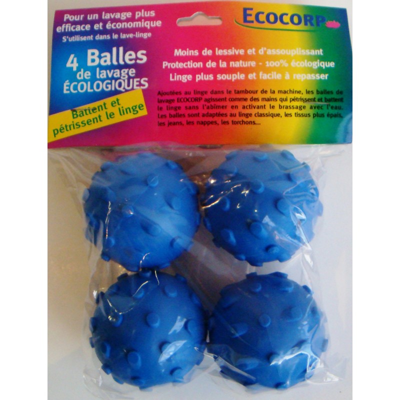 Boule de lavage linge économique (lot de 4) - Ducatillon