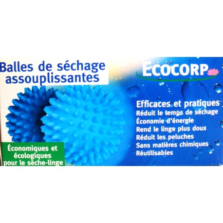 2 Balles de Séchage assouplissantes