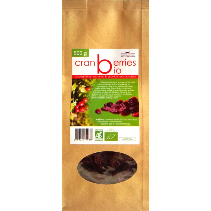 Cranberries séchées - 200g - Belledia